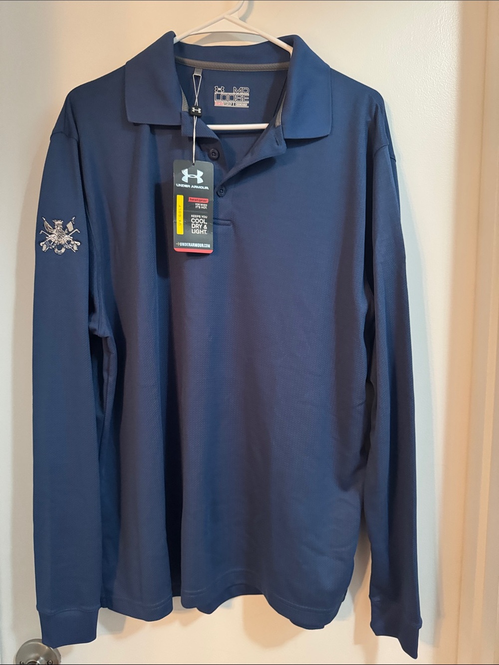 Under Armour Men’s Long-Sleeve Polo - Navy Blue